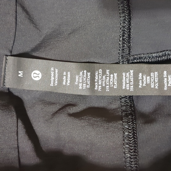 Lululemon Surge Hybrid Jogger Black Pants Mens Reflective Size Medium - Picture 12 of 12